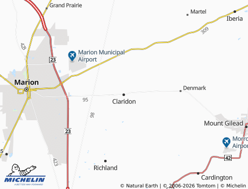 Mapa MICHELIN Claridon - ViaMichelin