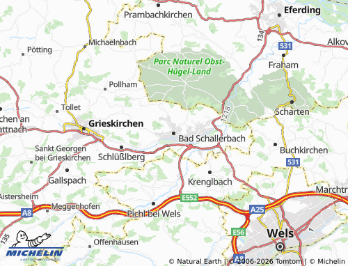 Mappa MICHELIN Bad Schallerbach - ViaMichelin