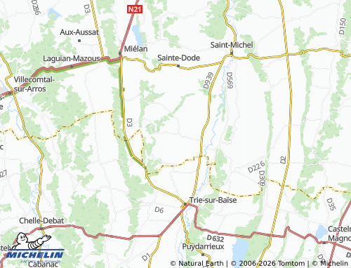 Mappa MICHELIN Manas-Bastanous - ViaMichelin
