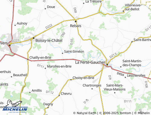 MICHELIN Saint-Rémy-de-la-Vanne map - ViaMichelin