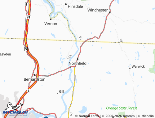 Mappa MICHELIN Northfield - ViaMichelin