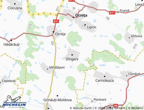 MICHELIN Dîngeni map - ViaMichelin