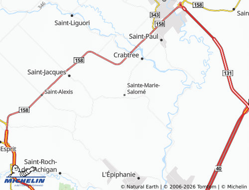 MICHELIN Sainte-Marie-Salomé map - ViaMichelin