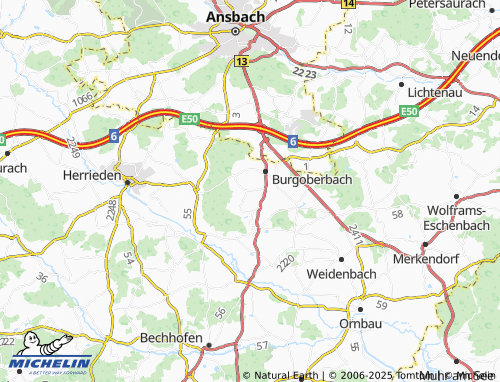 MICHELIN Neuses map - ViaMichelin