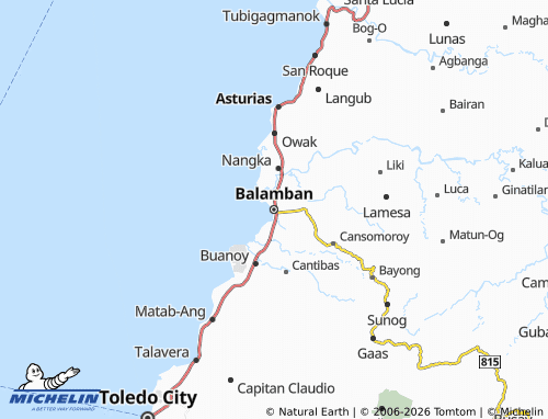 MICHELIN Balamban map - ViaMichelin