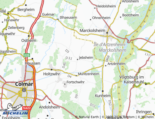 MICHELIN Jebsheim map - ViaMichelin