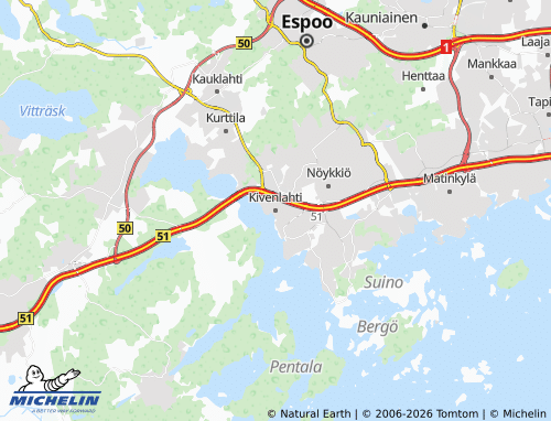 Carte MICHELIN Kivenlahti - ViaMichelin