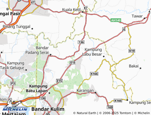 MICHELIN Padang Meha map - ViaMichelin