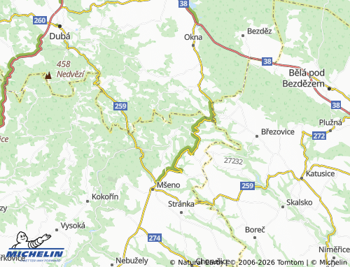 Mapa MICHELIN Libovice - ViaMichelin