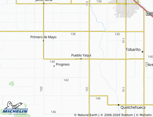 Mappa MICHELIN Campestre Pueblo Yaqui - ViaMichelin