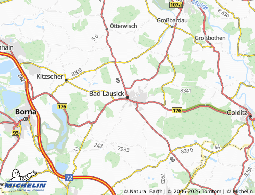 Carte MICHELIN Bad Lausick - ViaMichelin