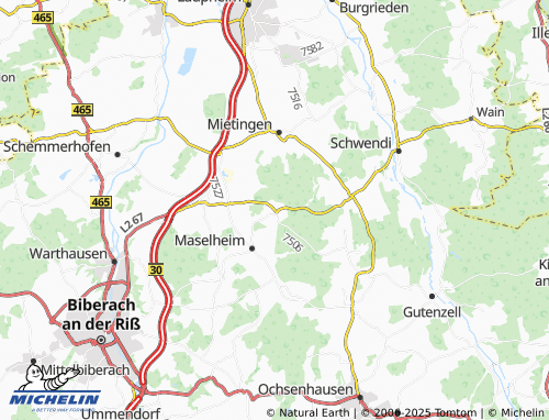 Carte MICHELIN Heggbach - ViaMichelin