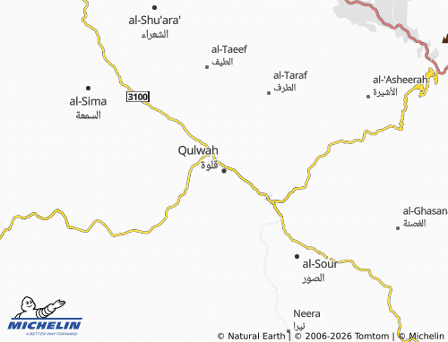 MICHELIN-Landkarte Qulwah - ViaMichelin