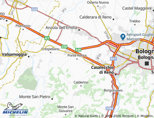 MICHELIN-Landkarte Ponte Ronca - ViaMichelin