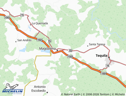 MICHELIN Nueva Xochiltepec map - ViaMichelin