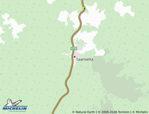 Kaart MICHELIN Saariselkä - ViaMichelin