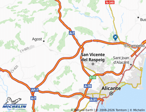 Kaart MICHELIN El Moralet - ViaMichelin