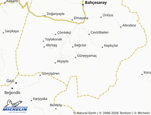 Mappa MICHELIN Güneyyamaç - ViaMichelin