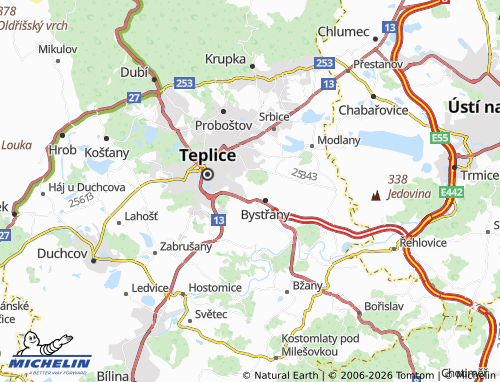 Mapa MICHELIN Na Lišce - ViaMichelin