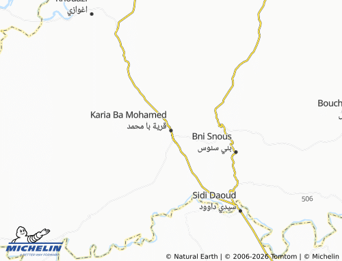 MICHELIN Qaryat Ba Muhammad map - ViaMichelin