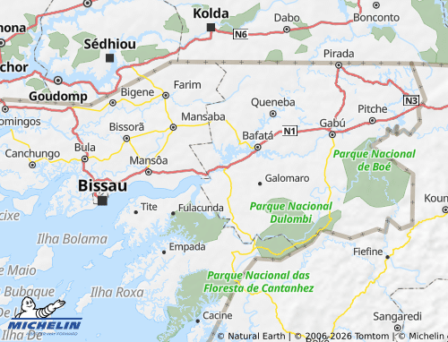 MICHELIN Bambadinca map - ViaMichelin