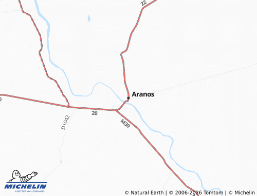 MICHELIN Aranos map - ViaMichelin
