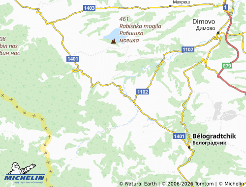 Mapa MICHELIN Veshtitsa - ViaMichelin