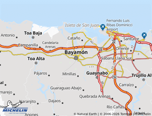 MICHELIN Bayamón map - ViaMichelin