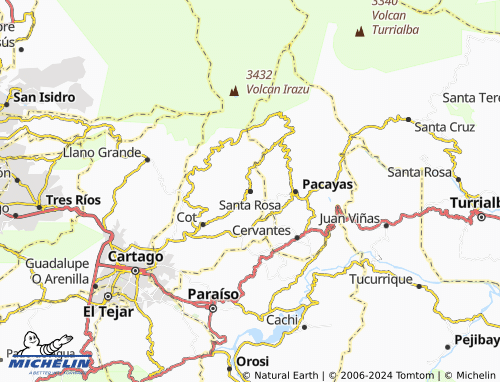 MICHELIN Santa Rosa map - ViaMichelin
