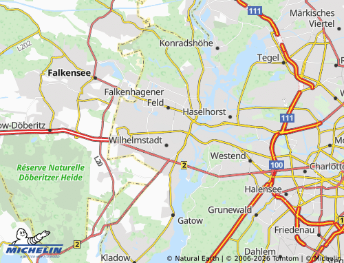 MICHELIN Spandau map - ViaMichelin