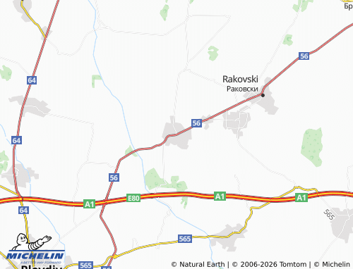 Mappa MICHELIN Stryama - ViaMichelin