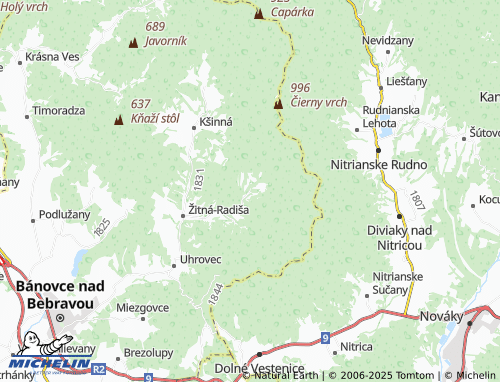 Mapa MICHELIN Omastiná - ViaMichelin