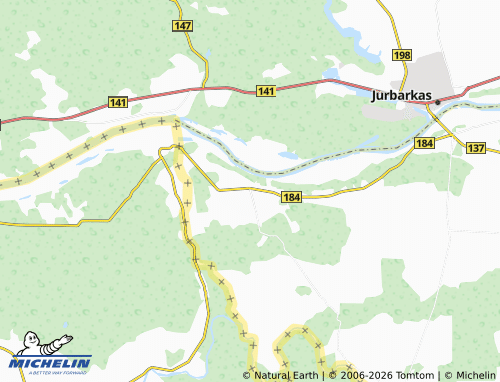 Mappa MICHELIN Sudargas - ViaMichelin