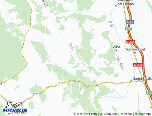 MICHELIN Almohaja map - ViaMichelin