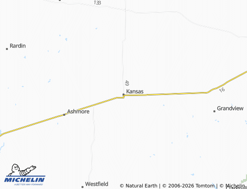 Kaart MICHELIN Kansas - ViaMichelin