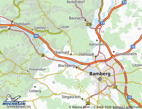 MICHELIN Oberhaid map - ViaMichelin