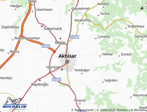 MICHELIN Efendi map - ViaMichelin
