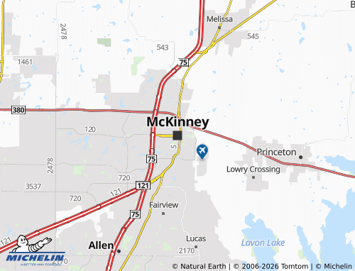 Mappa MICHELIN McKinney - ViaMichelin