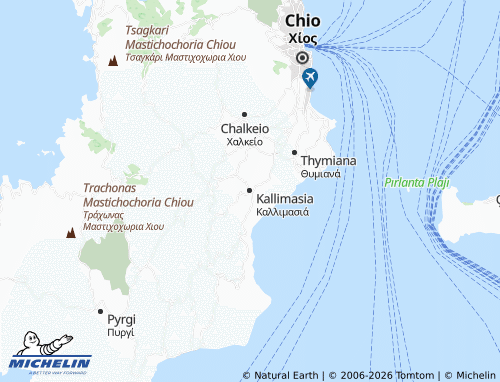 MICHELIN Kallimasia map - ViaMichelin