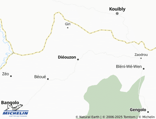 MICHELIN Diéouzon map - ViaMichelin
