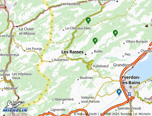 Carte MICHELIN Les Replans - ViaMichelin