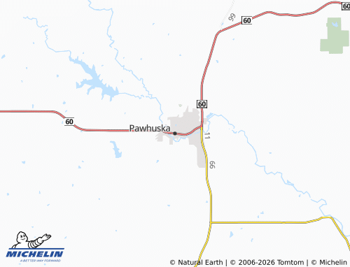 Mappa MICHELIN Pawhuska - ViaMichelin