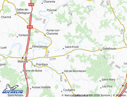 Mapa MICHELIN Saint-Front - ViaMichelin
