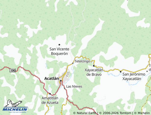 Mappa MICHELIN Tianguistengo - ViaMichelin