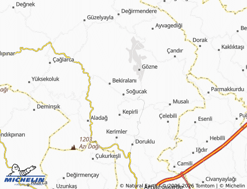 Mappa MICHELIN Soğucak - ViaMichelin