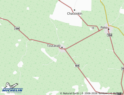 Kaart MICHELIN Tzucacab - ViaMichelin