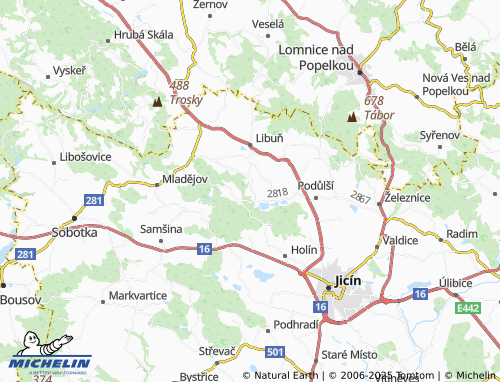 Kaart MICHELIN Březka - ViaMichelin