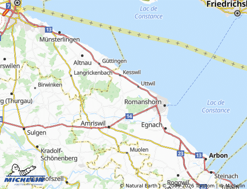 Carte MICHELIN Dozwil - ViaMichelin