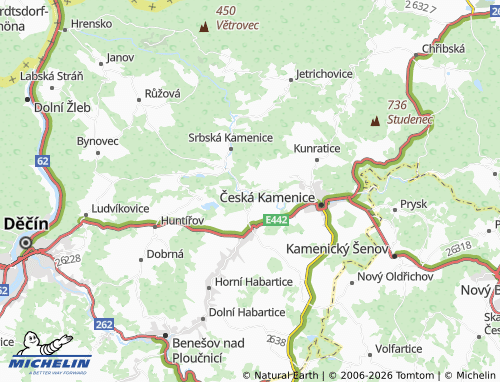 Kaart MICHELIN Janská - ViaMichelin