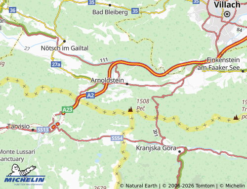 MICHELIN Seltschach map - ViaMichelin